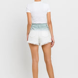 Super High Rise Paperbag Waistband Ombre Shorts - Crazy Like a Daisy Boutique #