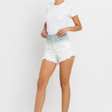 Super High Rise Paperbag Waistband Ombre Shorts - Crazy Like a Daisy Boutique #