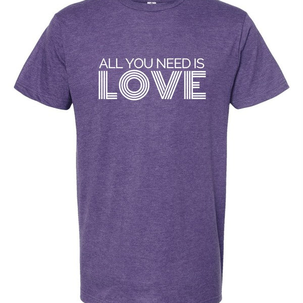 All You Need is Love Crew Neck Tee - Crazy Like a Daisy Boutique #