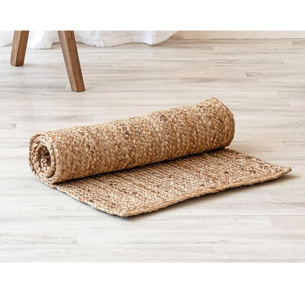 2x3 Feet Jute Hand-Woven Braided Door Mat Area Rug - Crazy Like a Daisy Boutique #