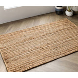 2x3 Feet Jute Hand-Woven Braided Door Mat Area Rug - Crazy Like a Daisy Boutique #