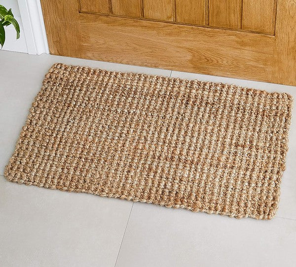 2x3 Feet Jute Hand-Woven Braided Door Mat Area Rug - Crazy Like a Daisy Boutique #