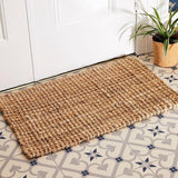 2x3 Feet Jute Hand-Woven Braided Door Mat Area Rug - Crazy Like a Daisy Boutique #