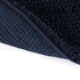 2PC Navy Soft Cozy Plush Chenille Bath Mat Set - Crazy Like a Daisy Boutique #