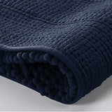 2PC Navy Soft Cozy Plush Chenille Bath Mat Set - Crazy Like a Daisy Boutique #