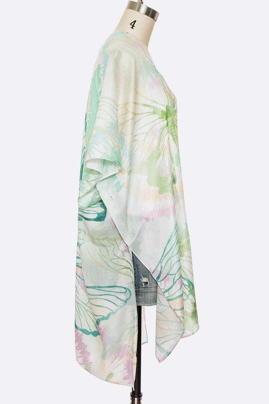 Flower Printed Light Weight Kimono Cardigan - Crazy Like a Daisy Boutique #