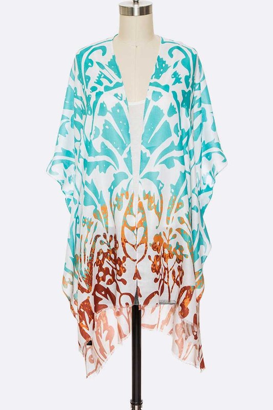 Tribal Printed Light Weight Kimono Cardigan - Crazy Like a Daisy Boutique #