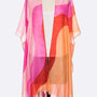 Swirly Color Print Light Weight Kimono Cardigan - Crazy Like a Daisy Boutique #