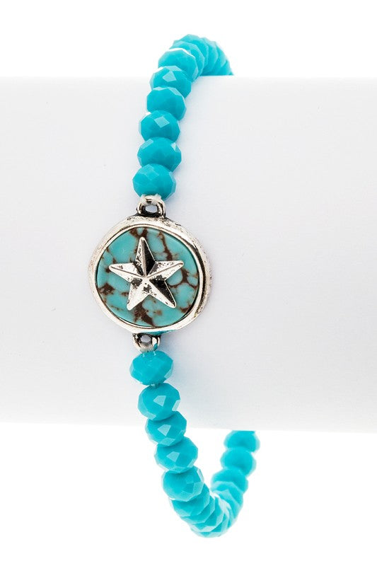 Lone Star Turquoise Charm Bracelet