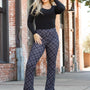 The Jennifer Plaid Bootcut Leggings