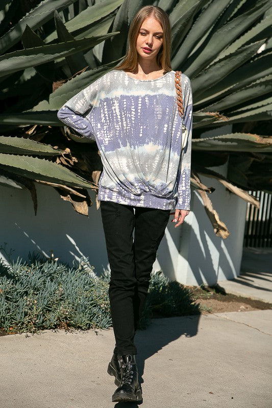 BAMBOO TIE DYE PRINT SWEATSHIRTS