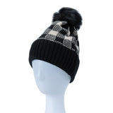 CHECKERED POM POM BEANIE - Crazy Like a Daisy Boutique #