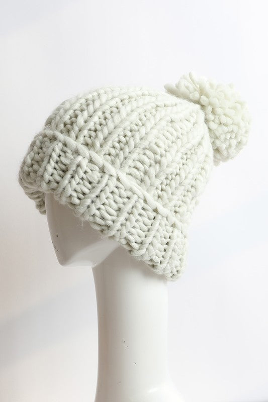 Soft Chunky Cable Knit Beanie - Crazy Like a Daisy Boutique #