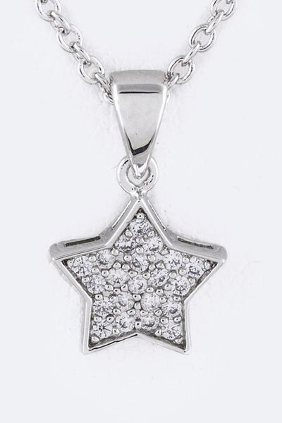 CZ Star Pendant Necklace