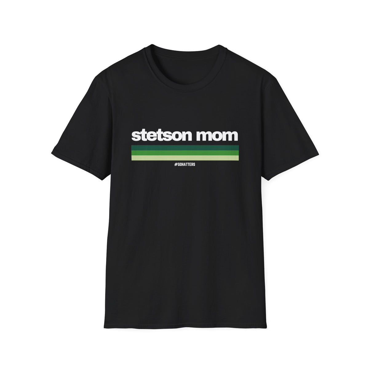 Custom College Stripes Mom - Softstyle T-Shirt