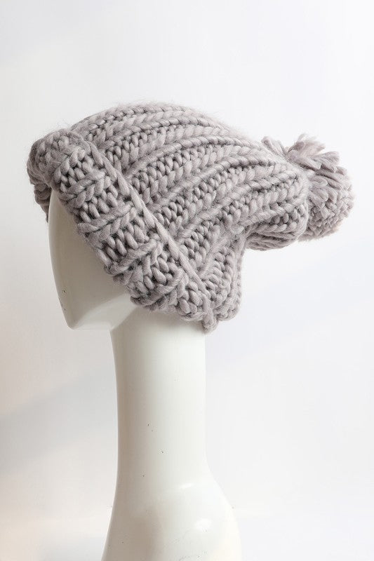 Soft Chunky Cable Knit Beanie - Crazy Like a Daisy Boutique #