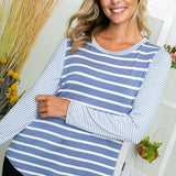 STRIPE LONG SLEEVE TOP - Crazy Like a Daisy Boutique #