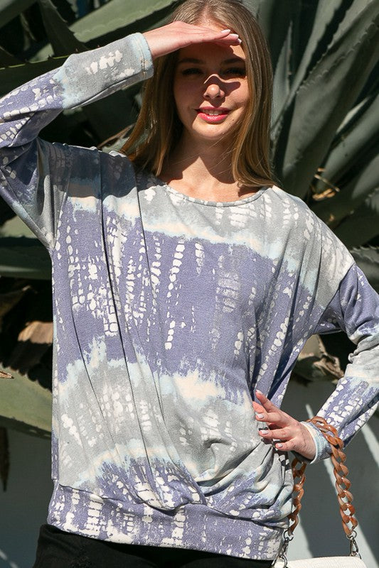 BAMBOO TIE DYE PRINT SWEATSHIRTS - Crazy Like a Daisy Boutique #