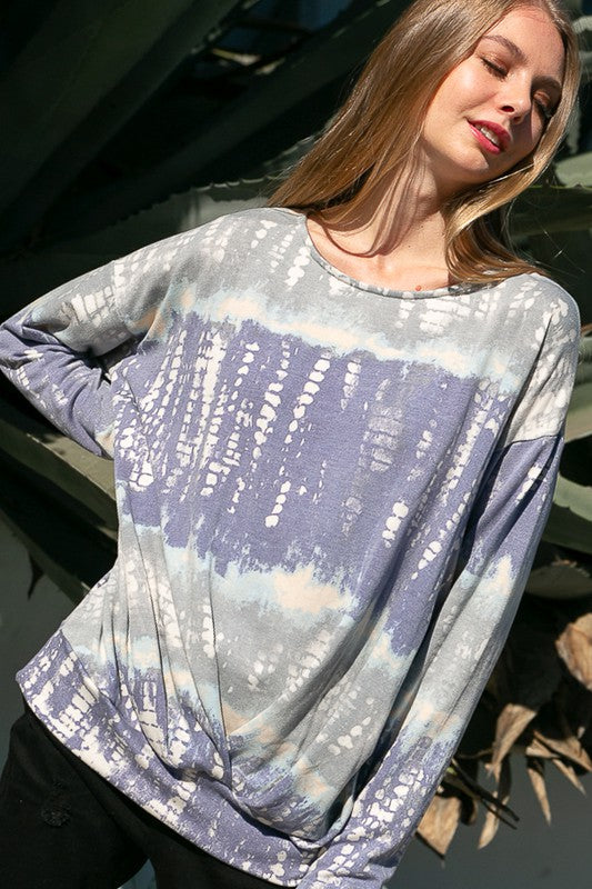 BAMBOO TIE DYE PRINT SWEATSHIRTS - Crazy Like a Daisy Boutique #