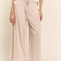 J.NNA Smocked Waist Boho Wide Leg Pants with Pockets