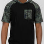 SHORT SLEEVE CAMO COLOR BLOCK