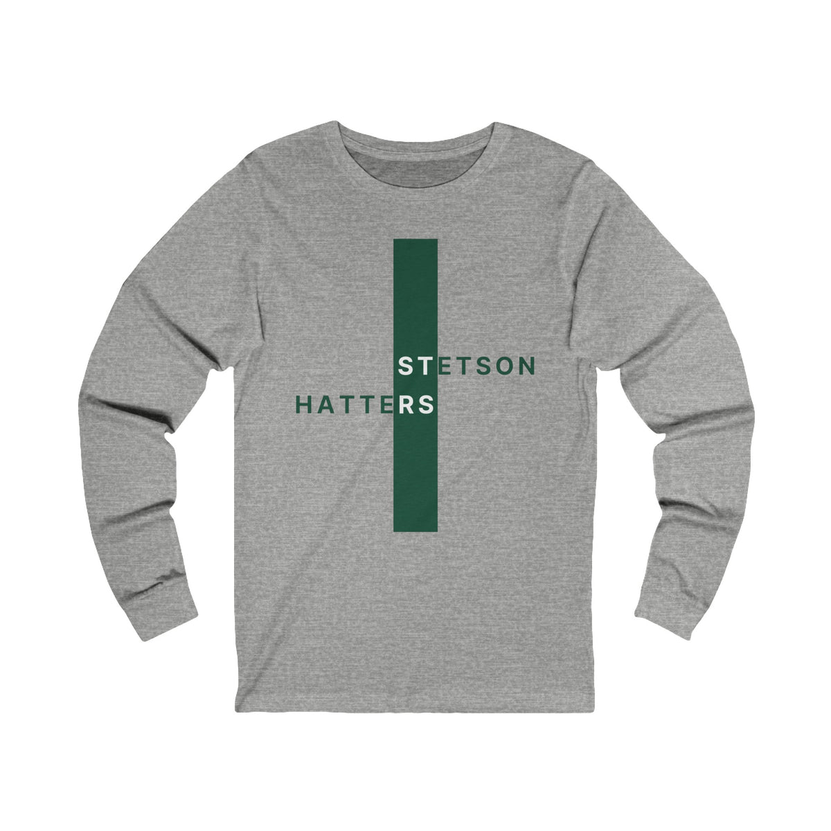 Custom COLLEGE Vertical Block - Long Sleeve Tee