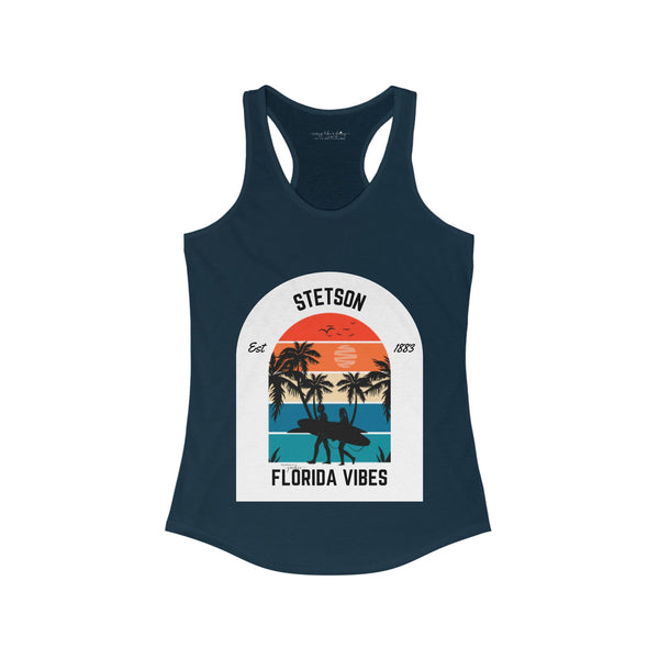 Custom COLLEGE STATE Surfing Vibes - Racerback Tank