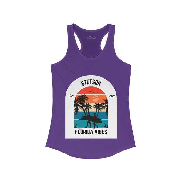 Custom COLLEGE STATE Surfing Vibes - Racerback Tank