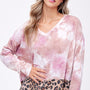 CLOUD TIE DYE CHEETAH MIX BOXY TOP