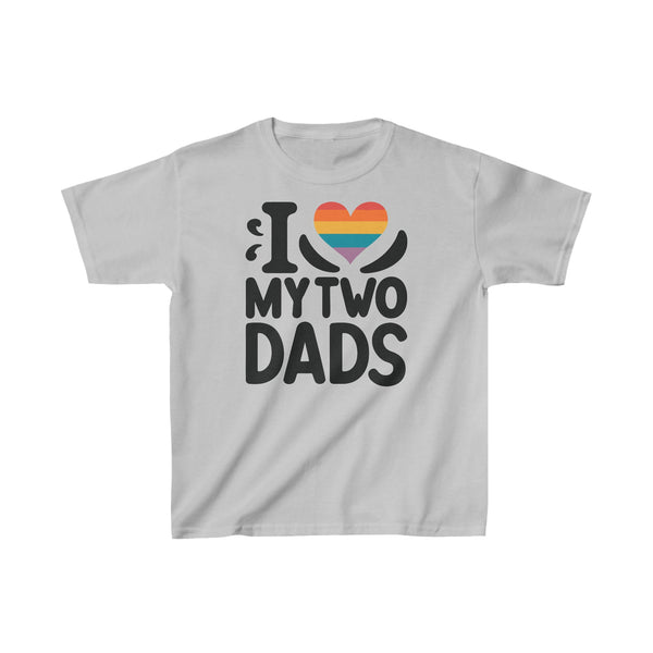 I Love My Two Dads Kids Cotton™ Tee