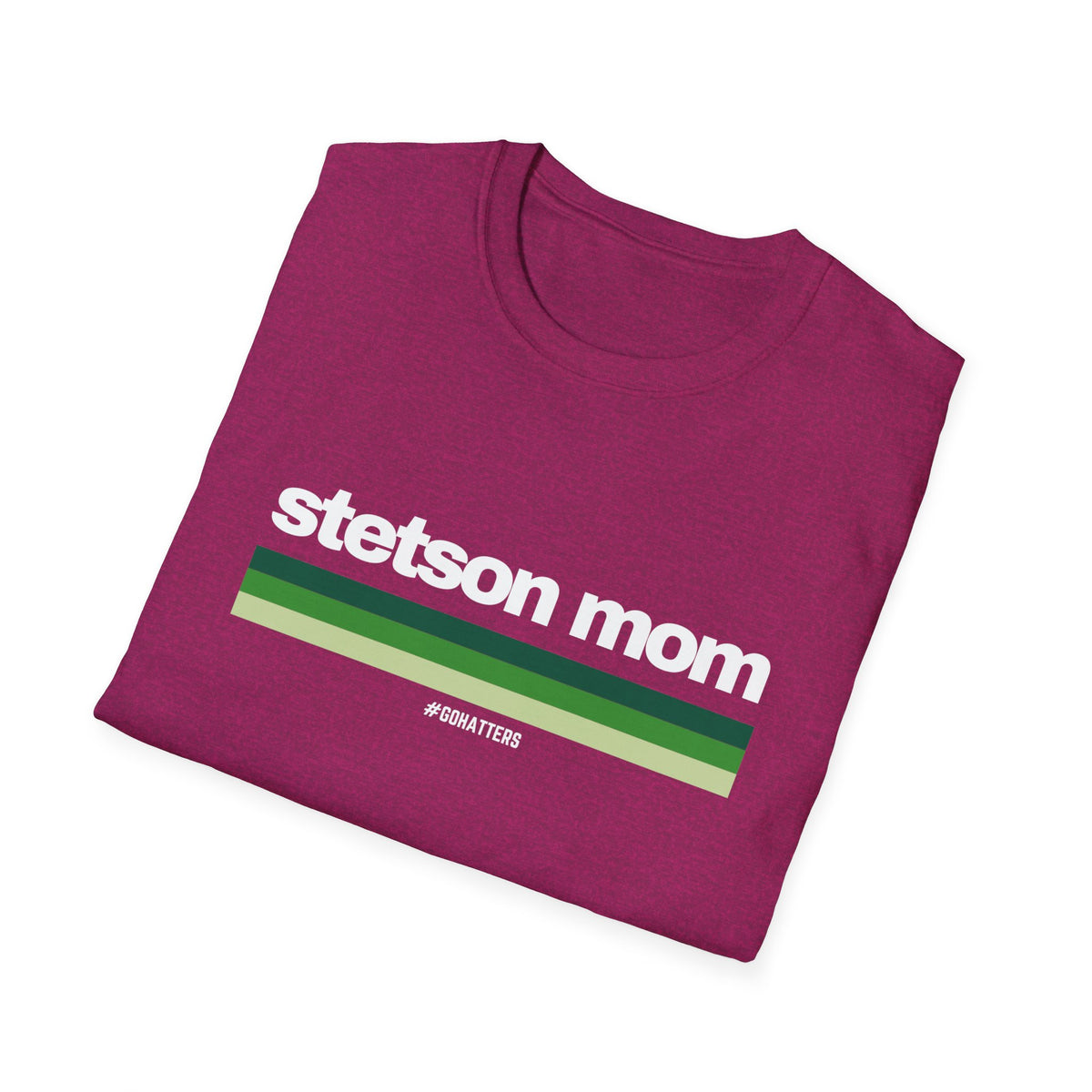 Custom College Stripes Mom - Softstyle T-Shirt