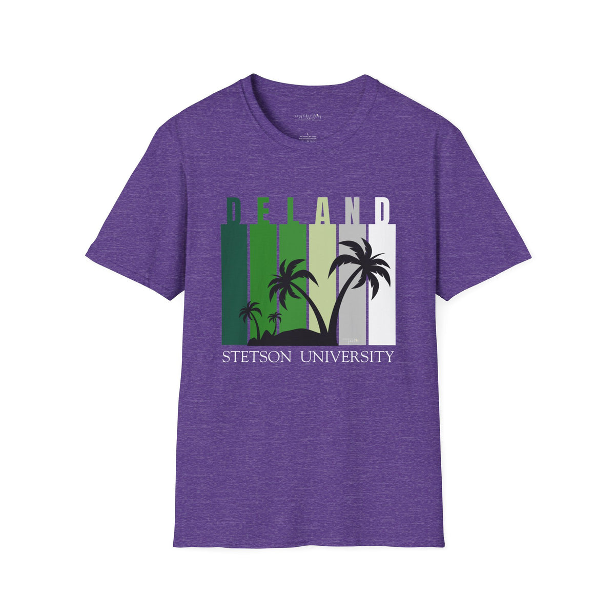 Custom COLLEGE TOWN Palm Trees - Softstyle T-Shirt