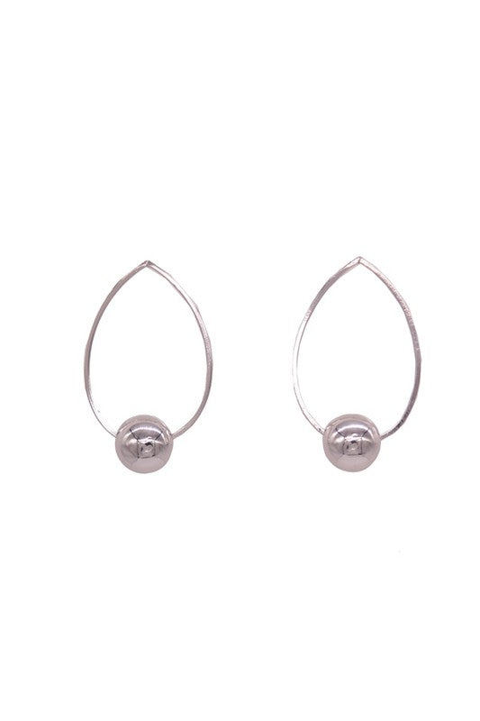 OVAL DROP SIMPLE EARRING - Crazy Like a Daisy Boutique #