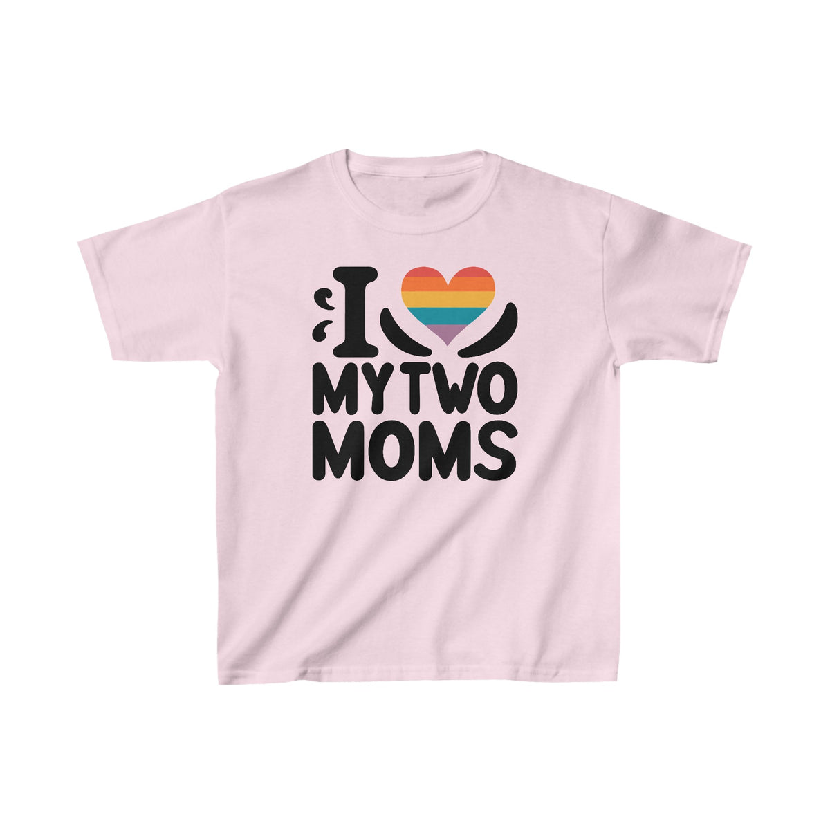 I Love My Two Moms Kids Cotton™ Tee