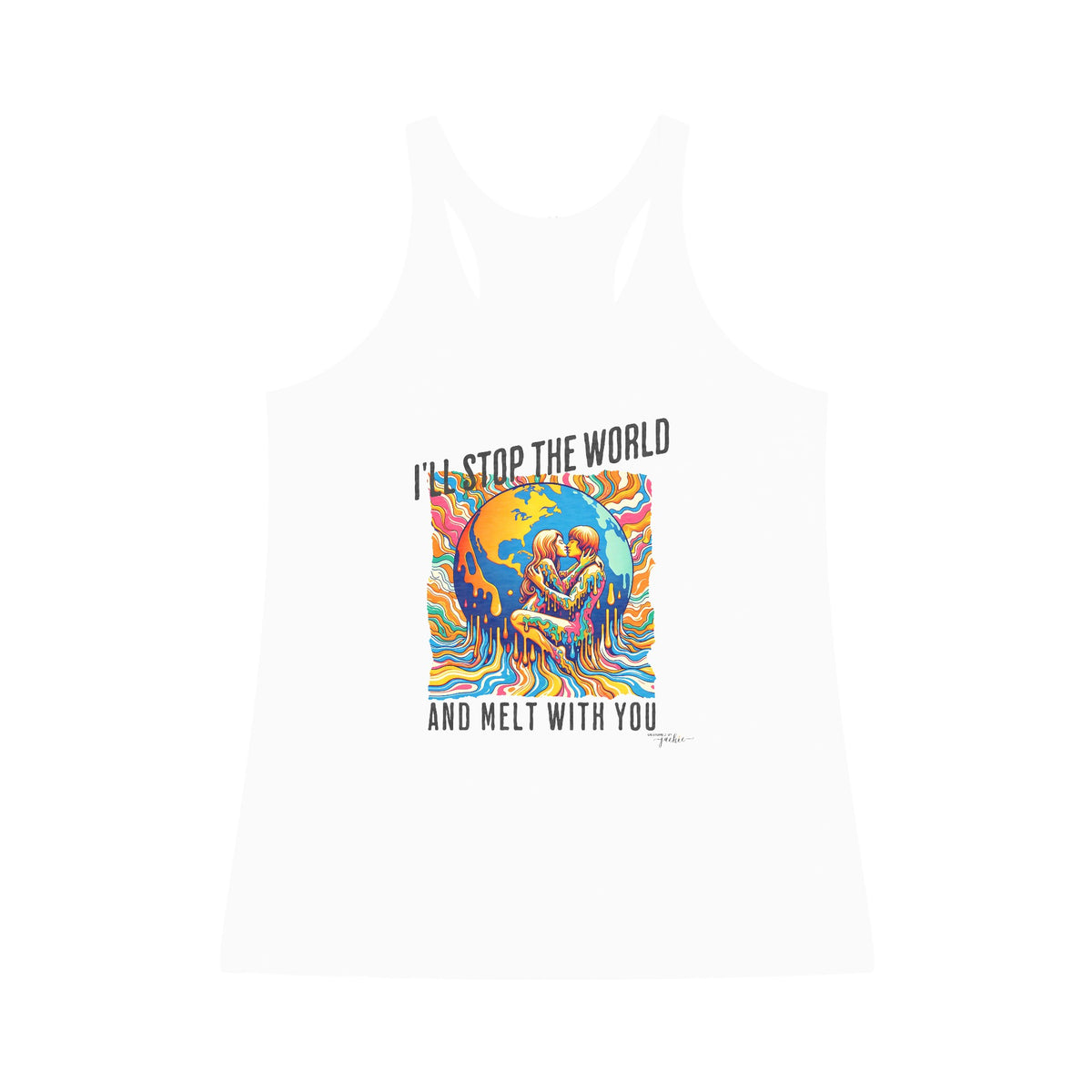 Stop the World - Tri-Blend Racerback Tank