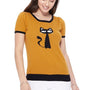 Cat Print Casual T-Shirt Sweater