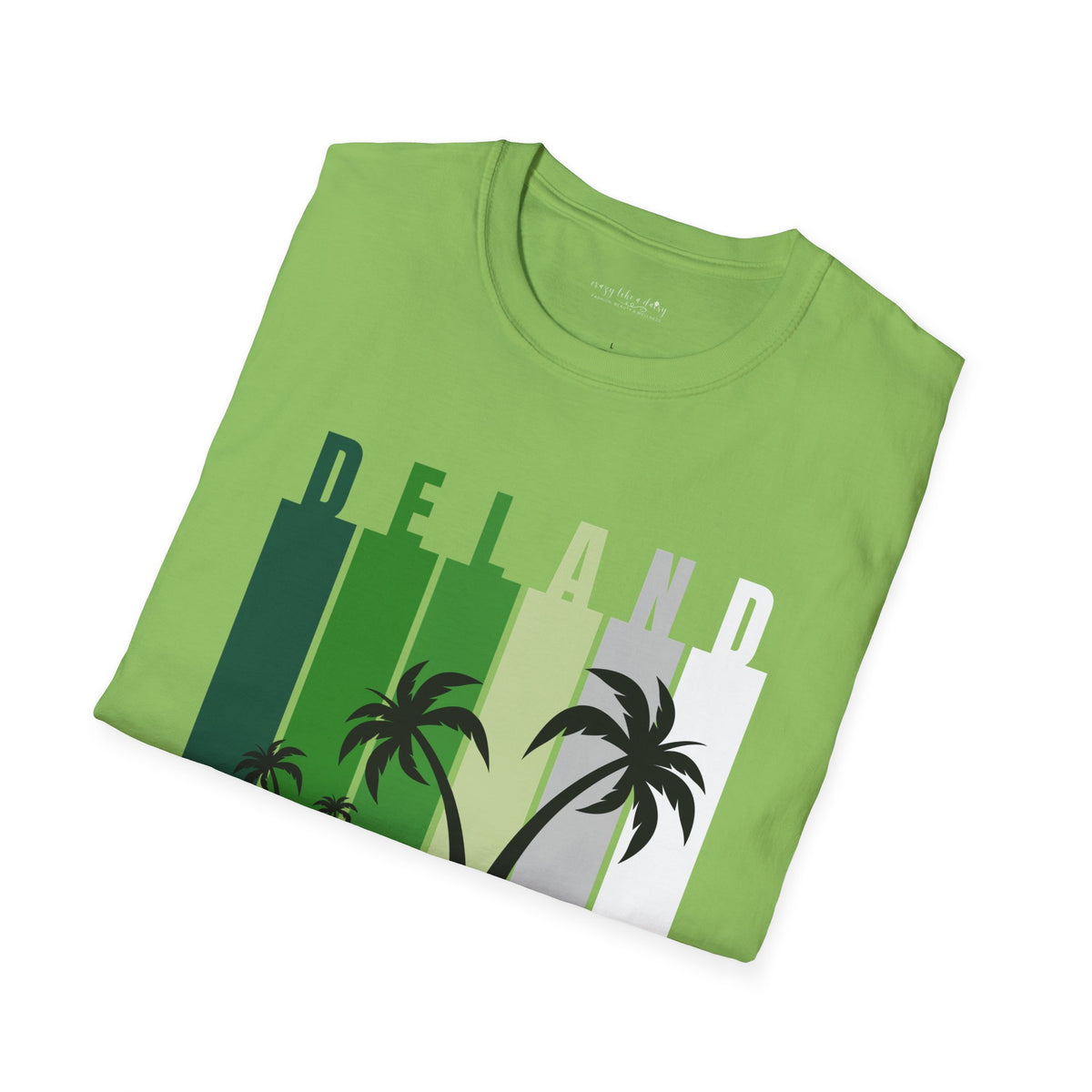 Custom COLLEGE TOWN Palm Trees - Softstyle T-Shirt