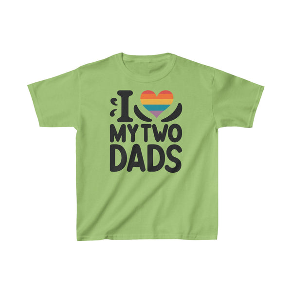 I Love My Two Dads Kids Cotton™ Tee