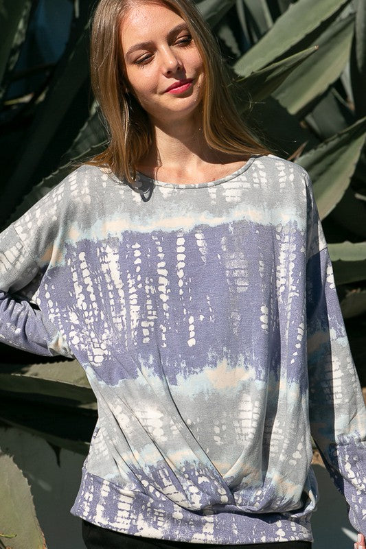 BAMBOO TIE DYE PRINT SWEATSHIRTS