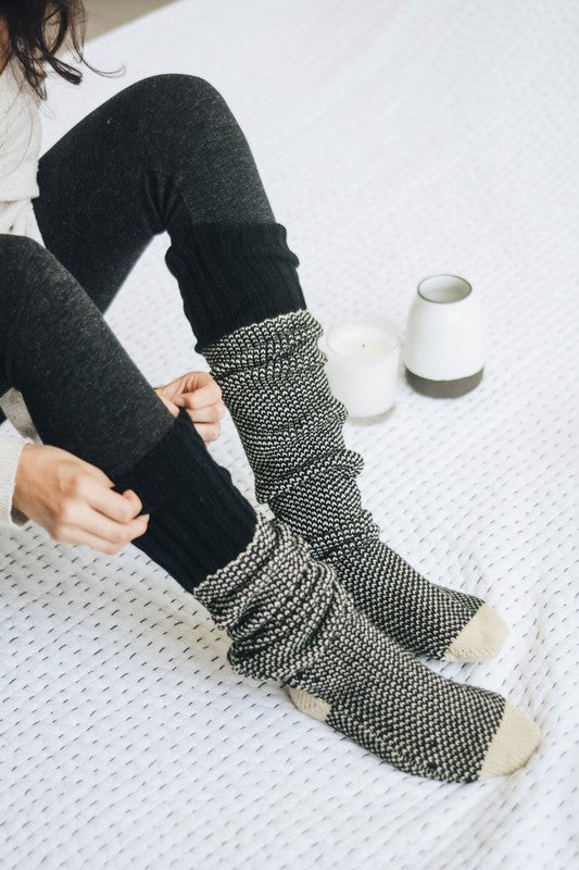 Knitted Lounge Socks - Crazy Like a Daisy Boutique #