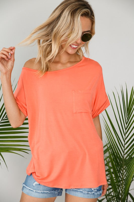 PLUS SOLID ONE SHOULDER TOP