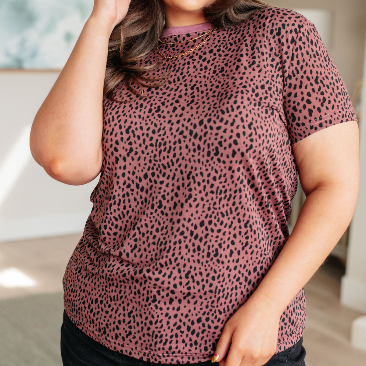 Cheetah Girl Short Sleeve Top