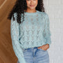 Hole In One Sheer Pointelle Knit Sweater