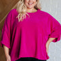 Pink Thoughts Chenille Blouse