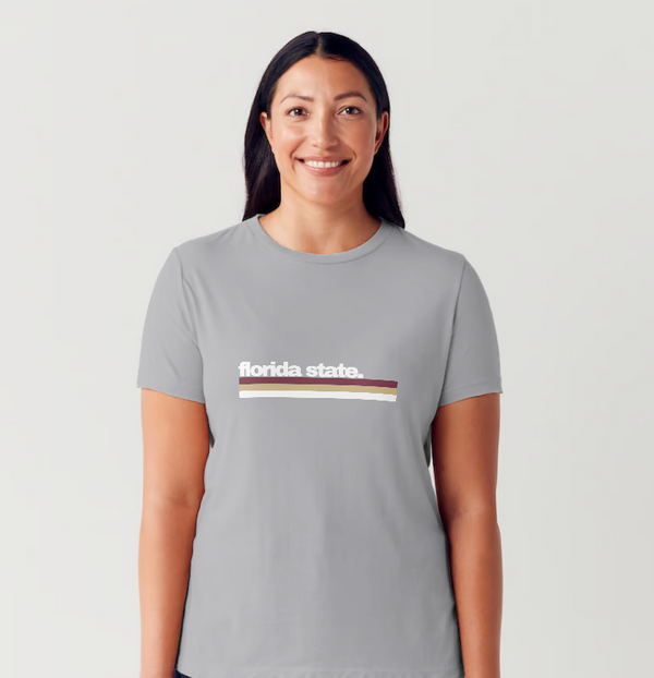 Custom College Stripes - Softstyle T-Shirt