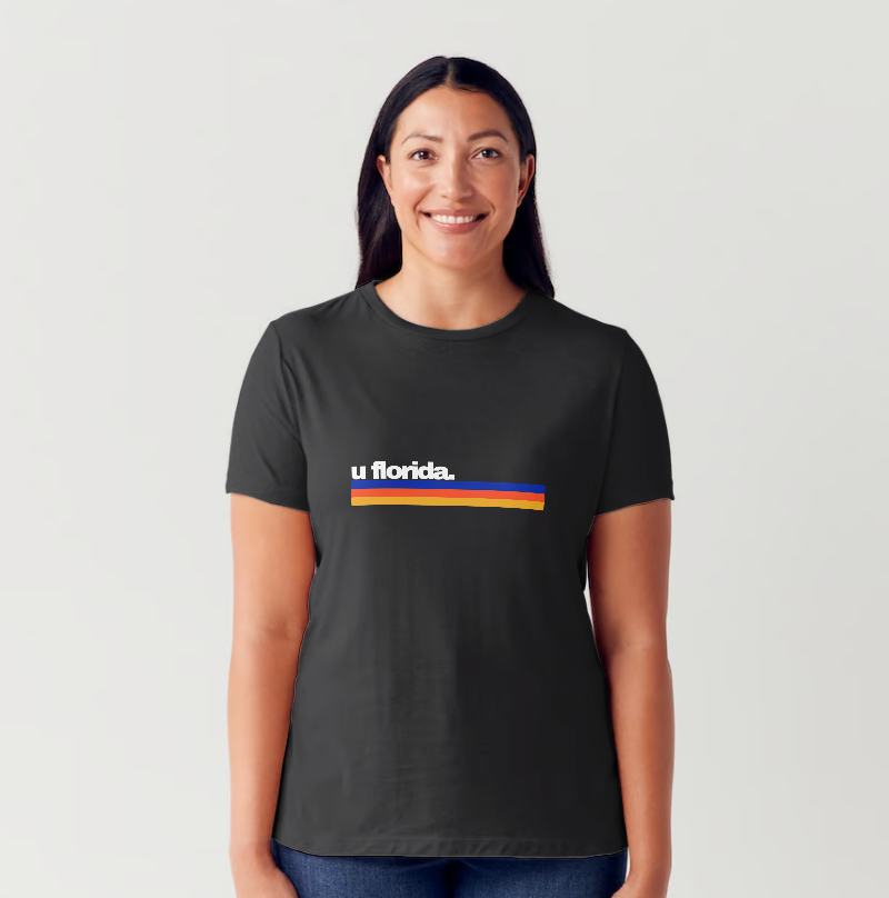 Custom College Stripes - Softstyle T-Shirt