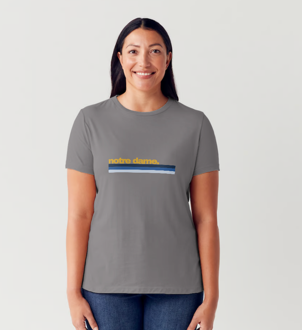 Custom College Stripes - Softstyle T-Shirt