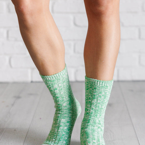 Sweet Heathered Scrunch Socks Set of 3 Pairs