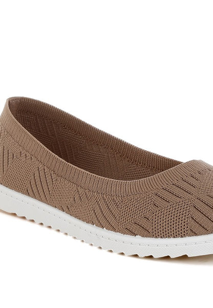 Lubna Knitted Flat Ballet Flats