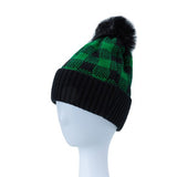 CHECKERED POM POM BEANIE - Crazy Like a Daisy Boutique #